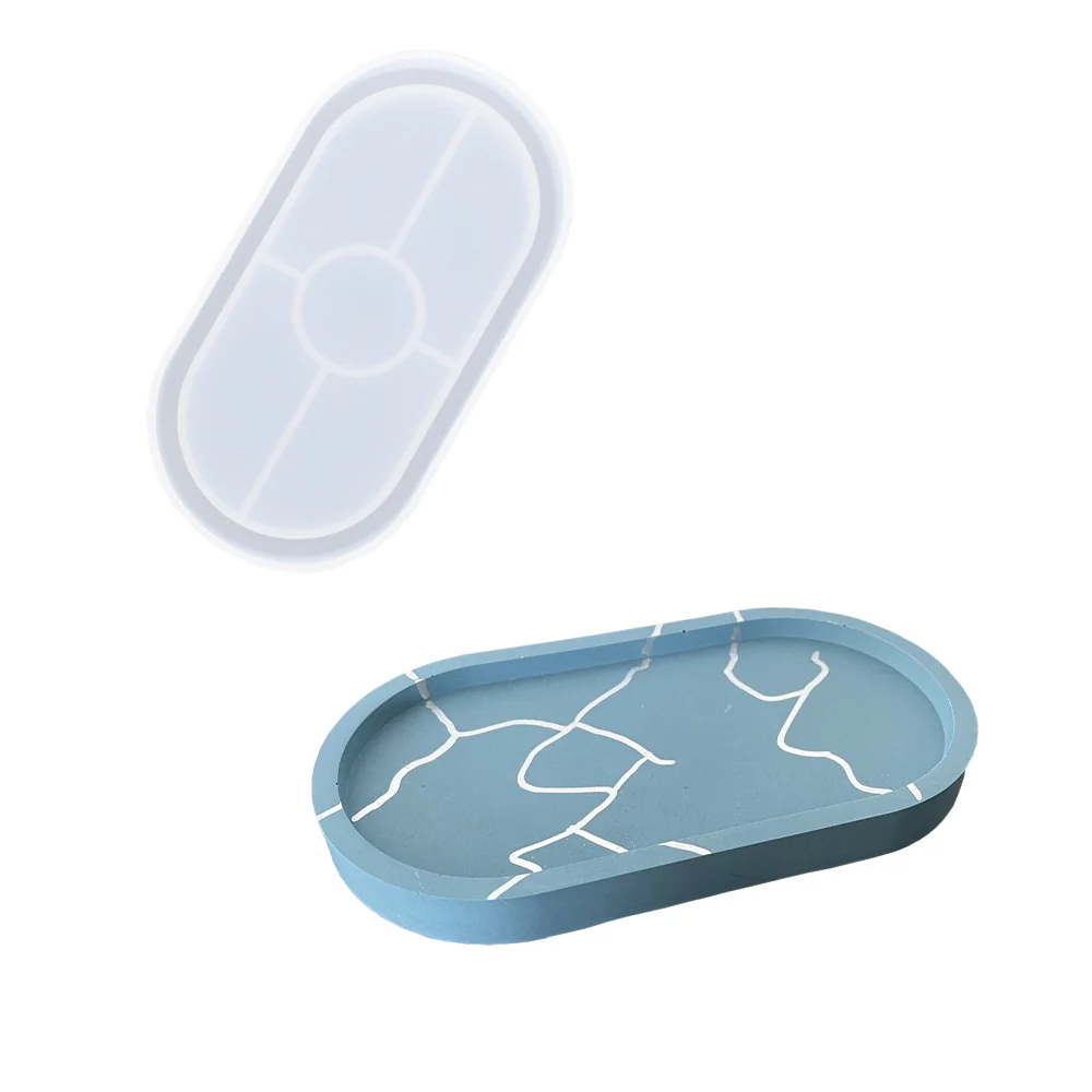 Silikonform: Ovaler Untersetzer