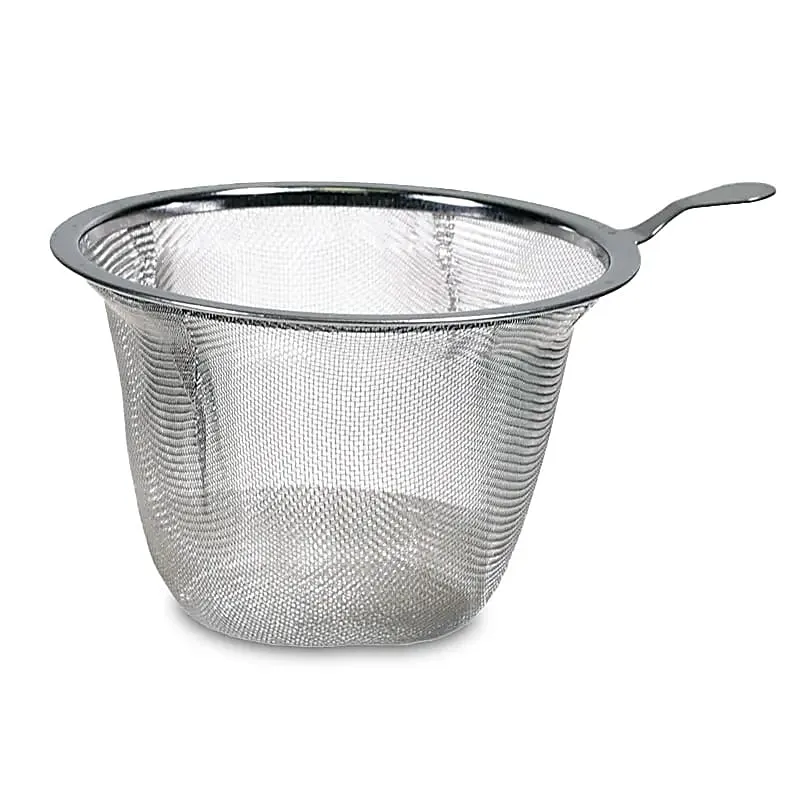 Teetasse Mandala Lila mit Sieb – Bone China Porzellan – 400 ml