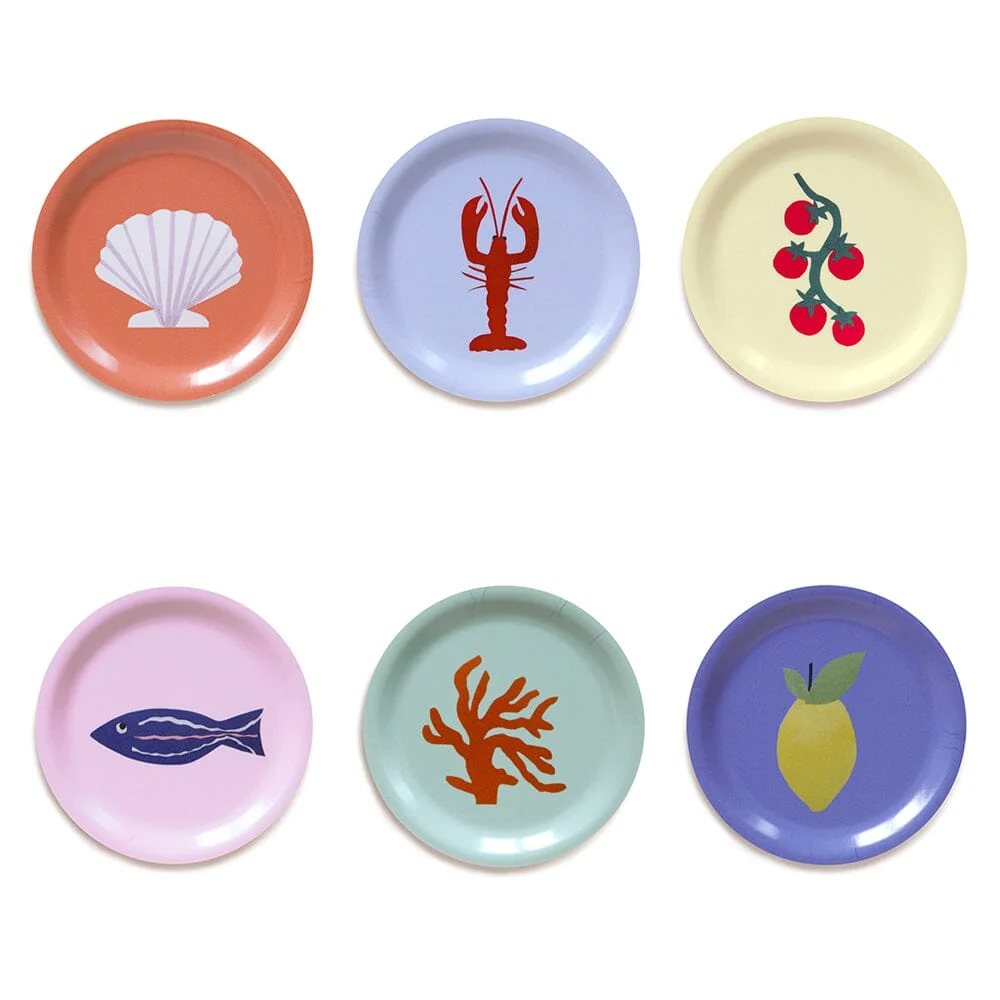 Untersetzer 6er Set "Seaside Lunch"