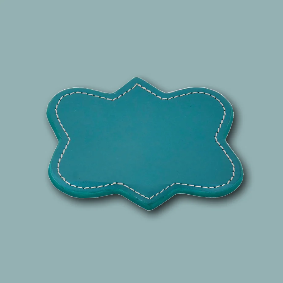 Untersetzer LIFESTYLE aus Leder glatt - turquoise