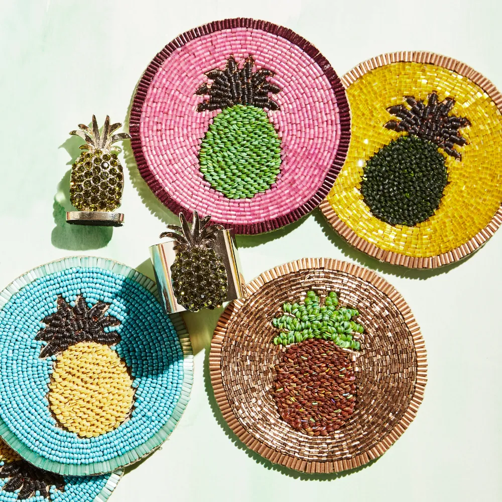 Untersetzer "Pineapple" – 4er-Set