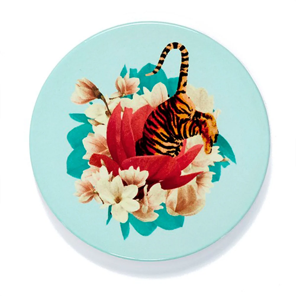 Untersetzer 'TIGER FLOWER' ø10cm 4-teiliges Set