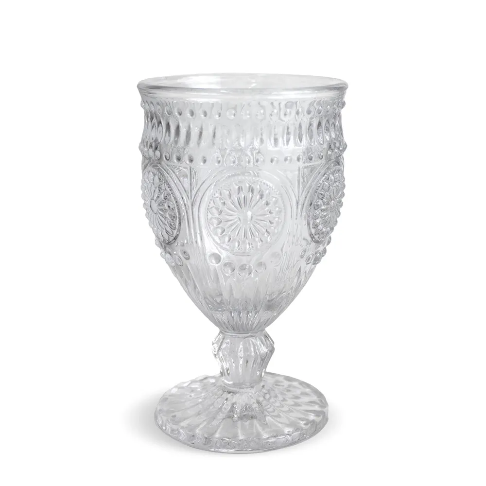 Weingläser Gläser Nuvole di Stoffa Shabby Chic Glas 6 Stück H14cm 6672