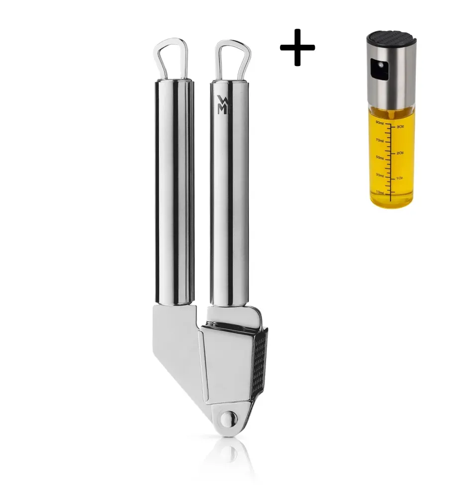 WMF Knoblauchpresse Profi Plus 18 cm - Inklusive GRATIS Cookinglife Ölzerstäuber 100 ml