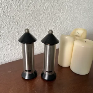 Zassenhaus Salz- und Pfeffermühle Silber Vintage Mid-Century Modern