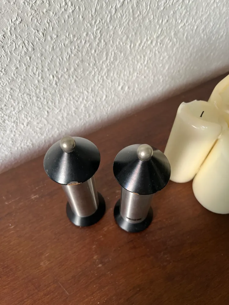 Zassenhaus Salz- und Pfeffermühle Silber Vintage Mid-Century Modern