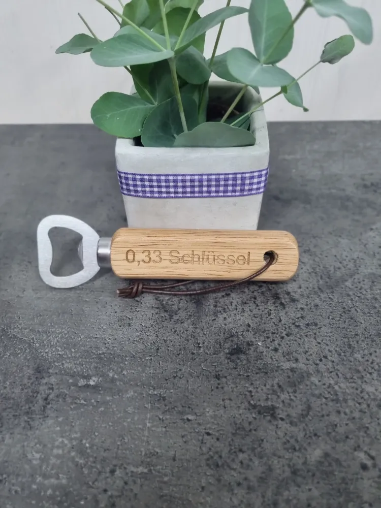 "0,33 Schlüssel" - Flaschenöffner