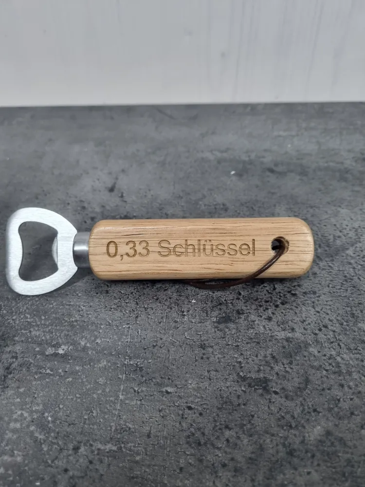 "0,33 Schlüssel" - Flaschenöffner