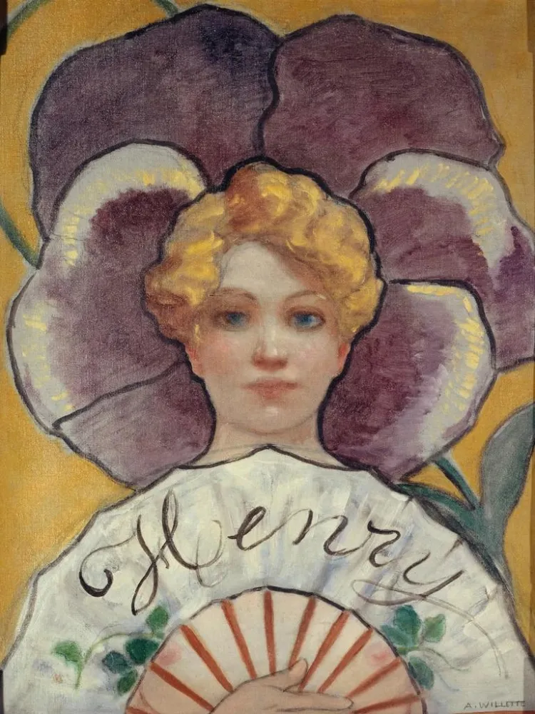 Gemälde Die Gedanken Zeichen der Henry-Haus früher der Rue du Faubourg Saint-Honoré - Adolphe Léon Willette | Kunstdruck