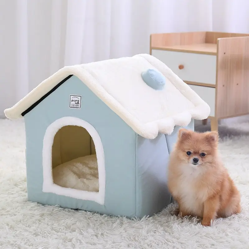 Haus für Hund aus Samt