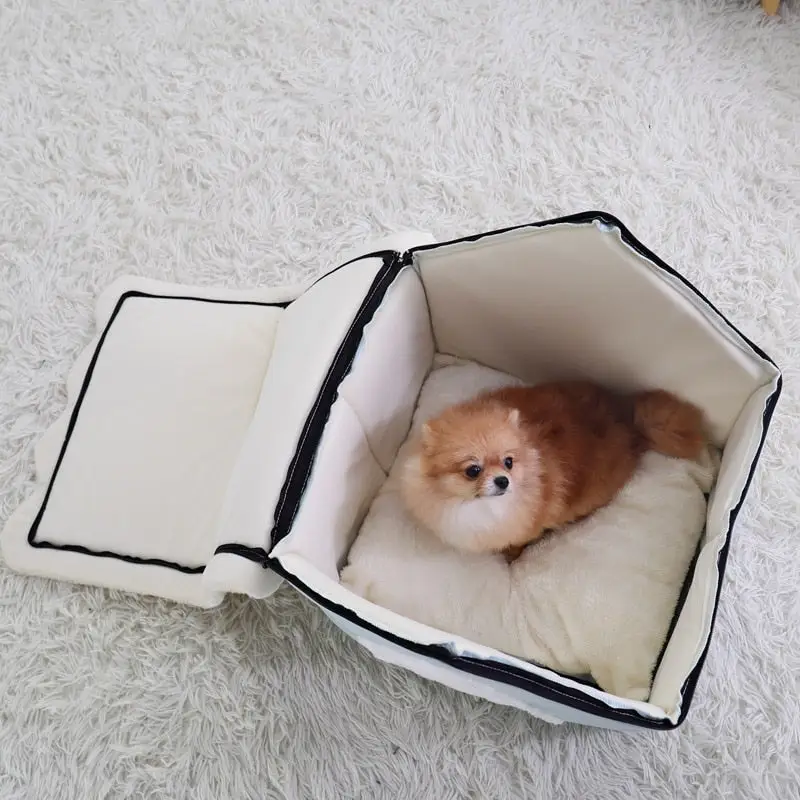 Haus für Hund aus Samt