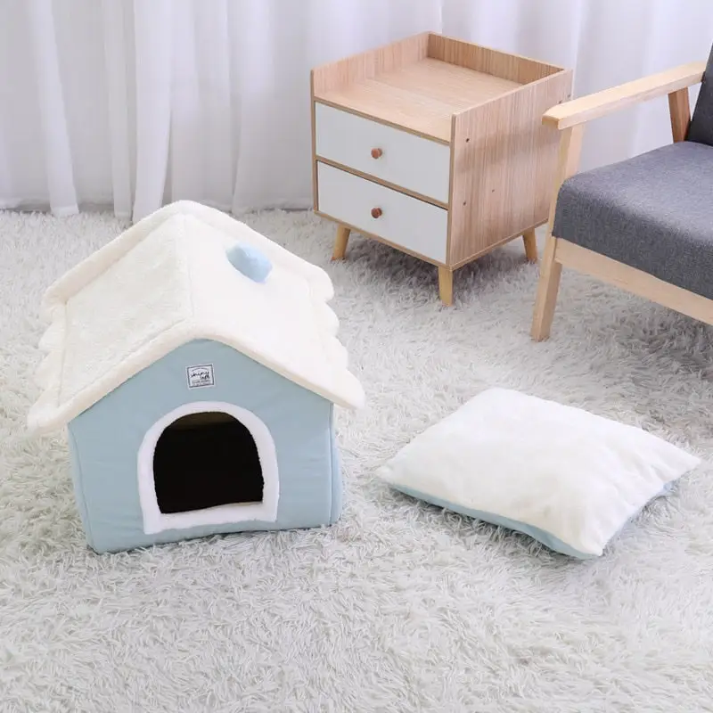 Haus für Hund aus Samt