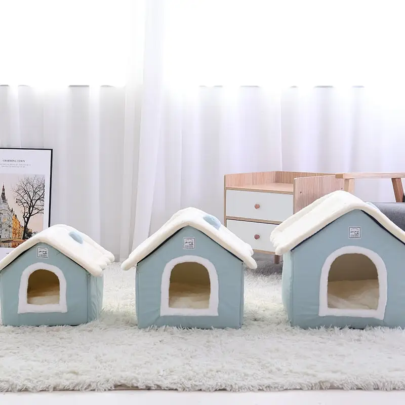 Haus für Hund aus Samt