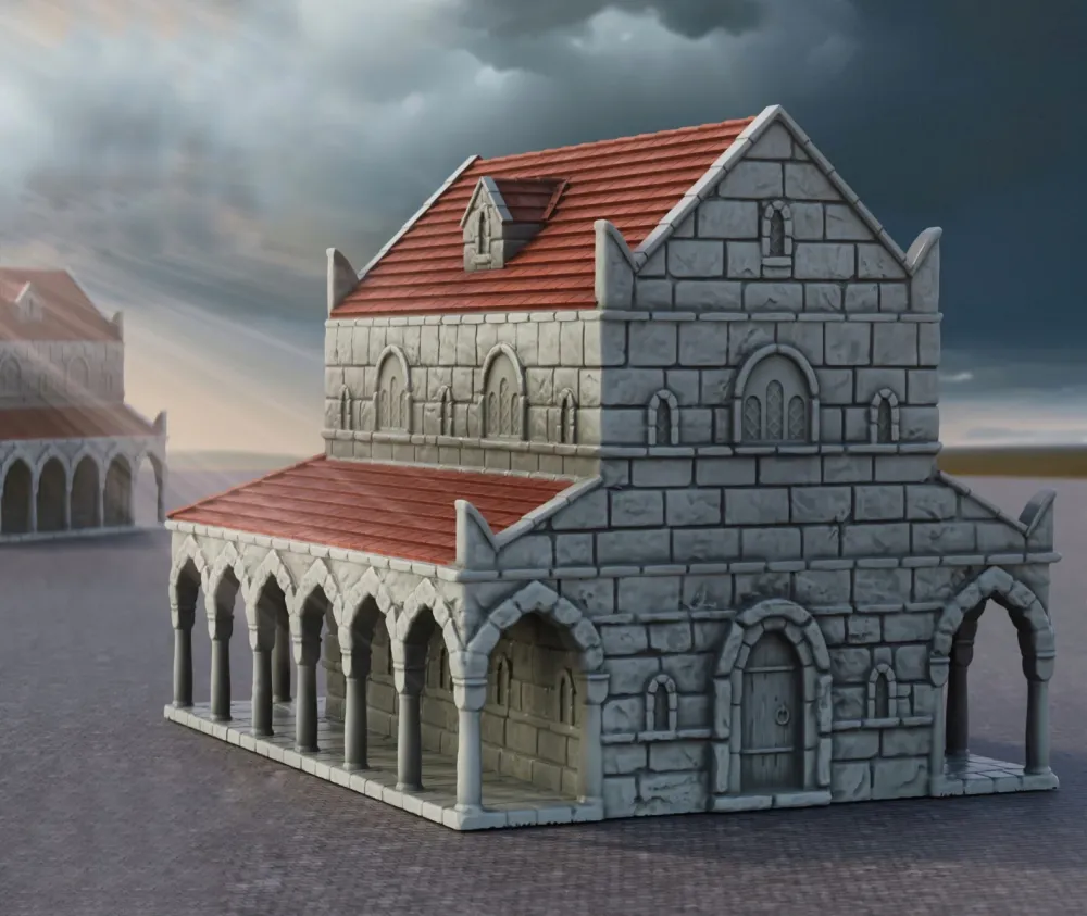 Haus Ivory City - Gebäude Königreich Gonthan - Tabletop Terrain
