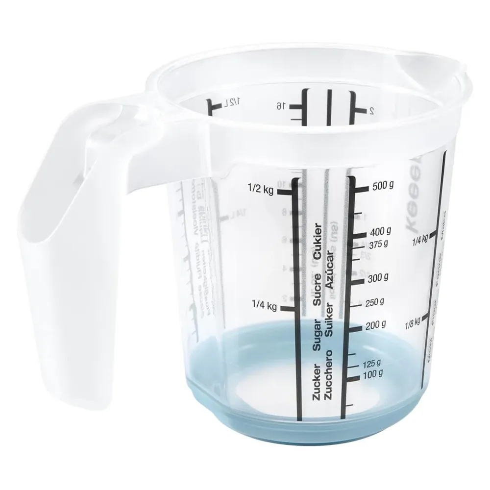 Keeeper Messbecher, rutschfest, mit Henkel, 0,5l, nordisch blau, Masimmo