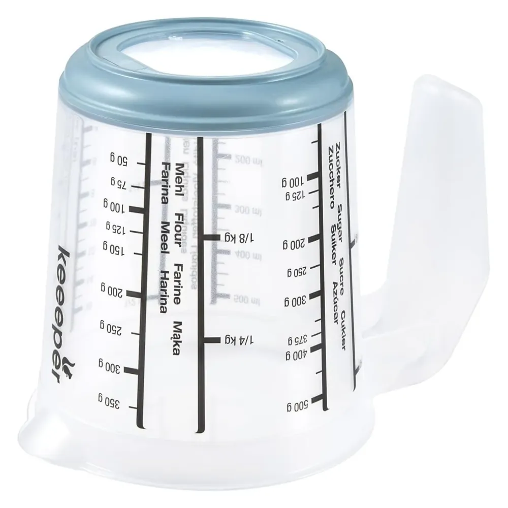 Keeeper Messbecher, rutschfest, mit Henkel, 0,5l, nordisch blau, Masimmo