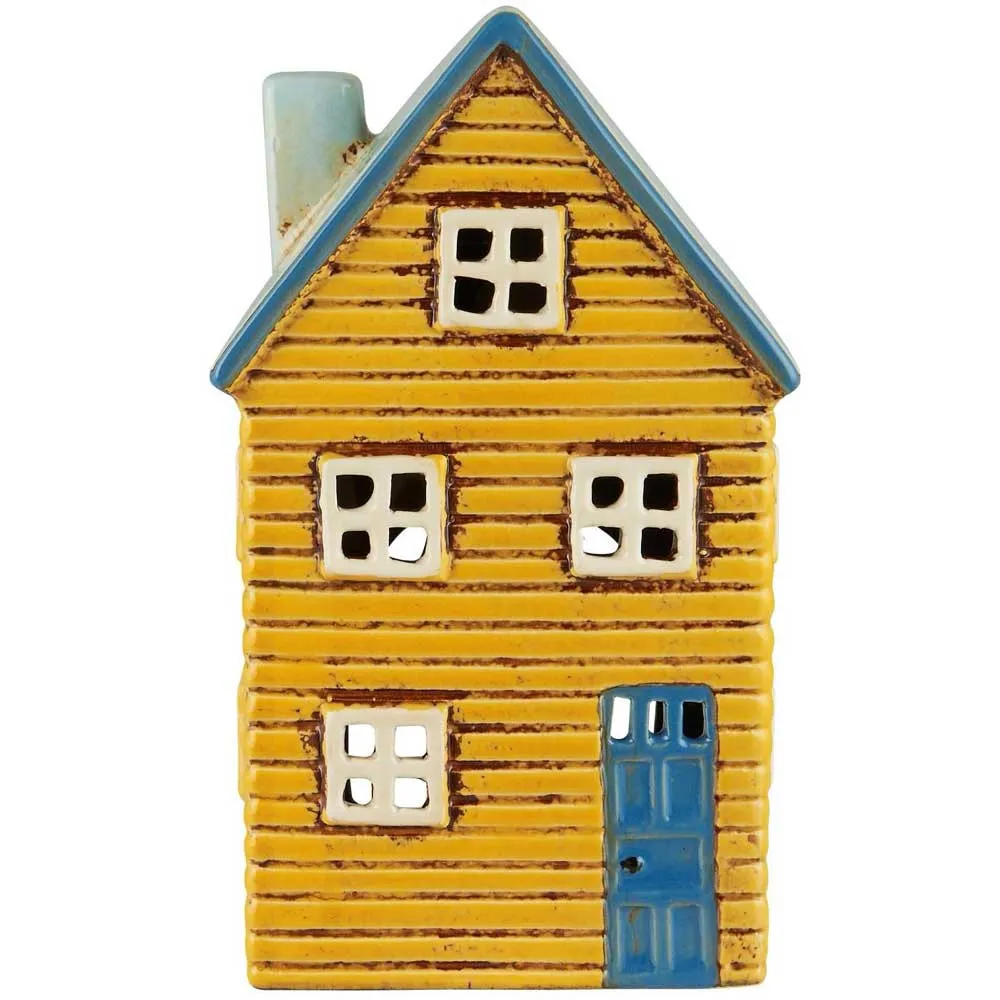 Ib Laursen - Haus für Teelicht Thorshavn blaue Tür