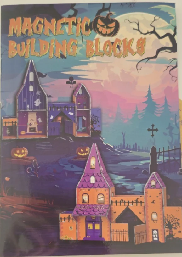 Magnetischer Bau Blöcke Halloween Haus DIY für Kinder