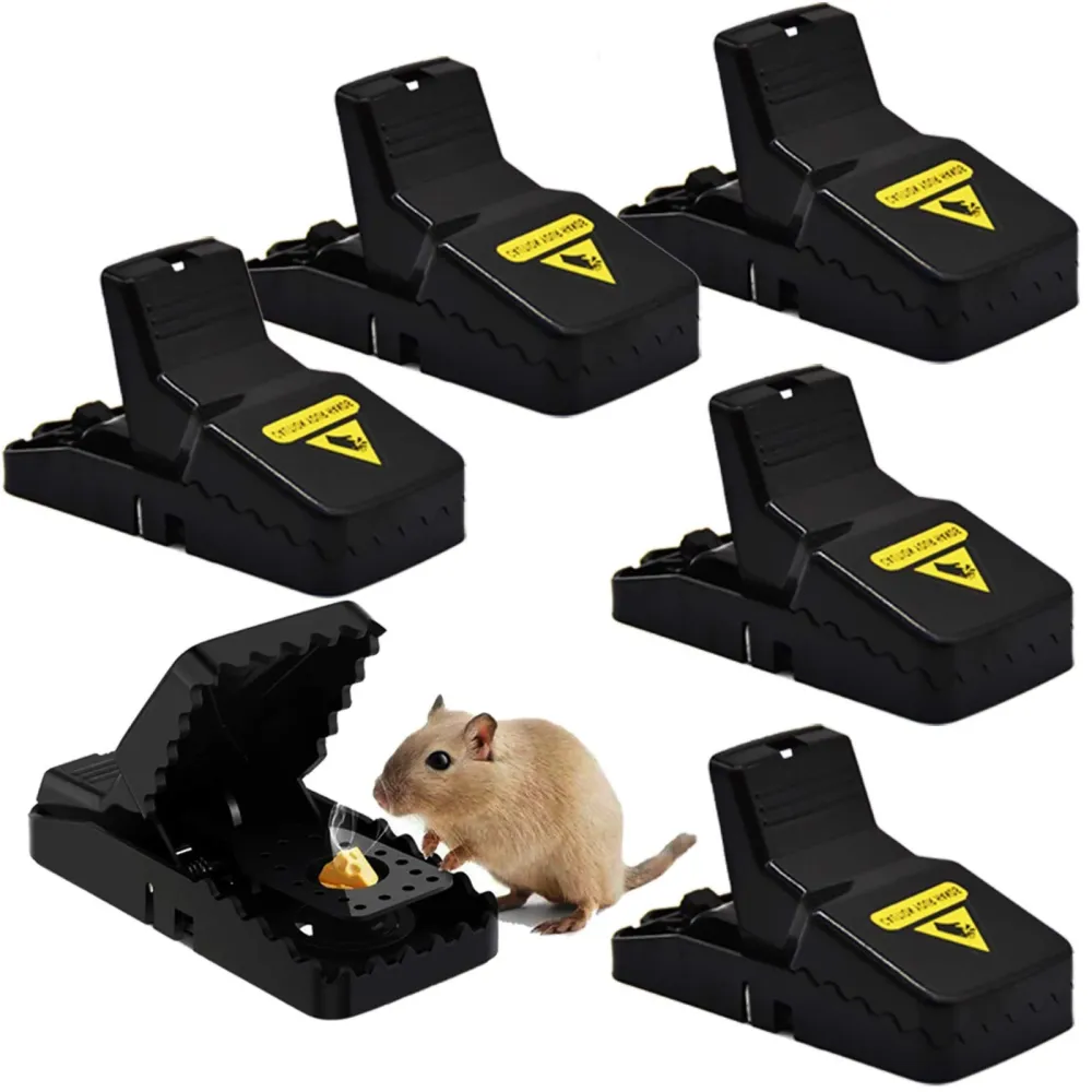 Mausefalle, 6er Set Profi Mäusefalle Schlagfalle Rattenfalle, Wiederverwendbar Mouse Trap Profi Haus und Garten