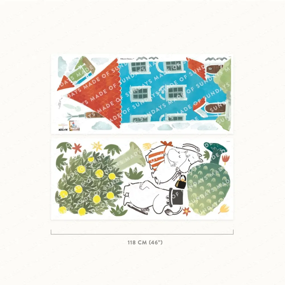 Moomin-Haus Wandaufkleber