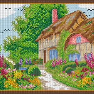 Pixelhobby Klassik Set - Haus mit Blumenmeer