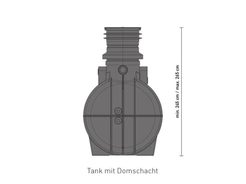 Speidel Regenwasser Komplettanlage Comfort für Haus&Garten, 4000 Liter