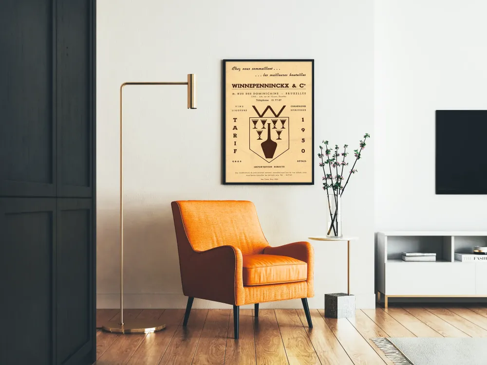 Vintage-Werbeplakat Haus Winnepenninckx – Retro-Wanddekoration