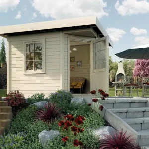 Weka Gartenhaus 5-Eck-Haus 213 Gr 1 natur