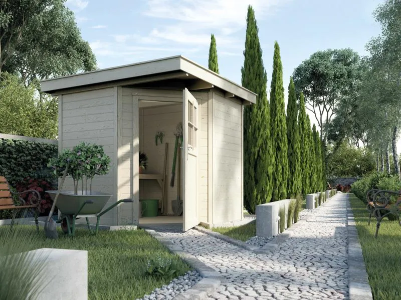 Weka Gartenhaus 5-Eck-Haus 229 Gr 1 natur