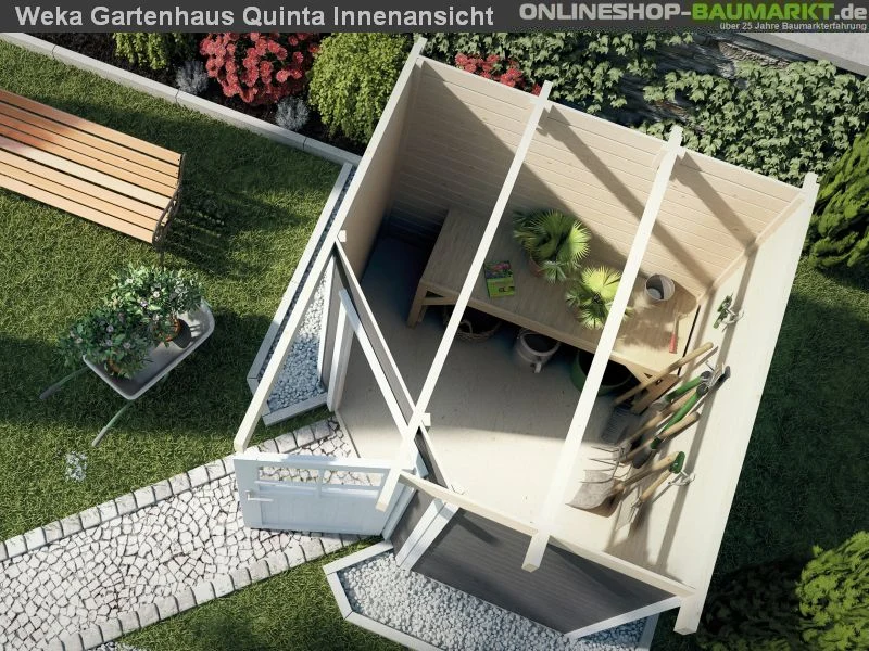 Weka Gartenhaus 5-Eck-Haus 229 Gr 1 natur