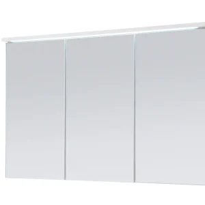AILEENSTORE Spiegelschrank Badmöbel mit Beleuchtung DUO 100 cm LED WEISS