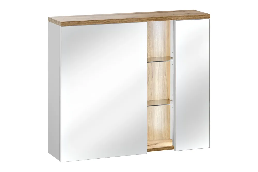 Bahama Spiegelschrank 80cm, 2 Türen