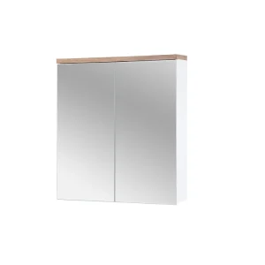 Bali Spiegelschrank 60 cm 2 Türen Weiß