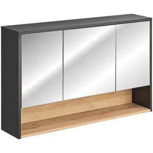 Borneo Spiegelschrank 120cm, 3 Türen