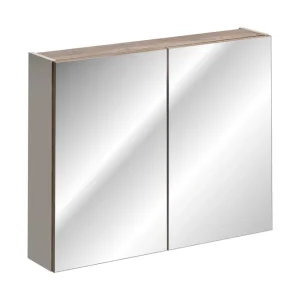 Santa Spiegelschrank 80 cm, 2 Türen Tongrau