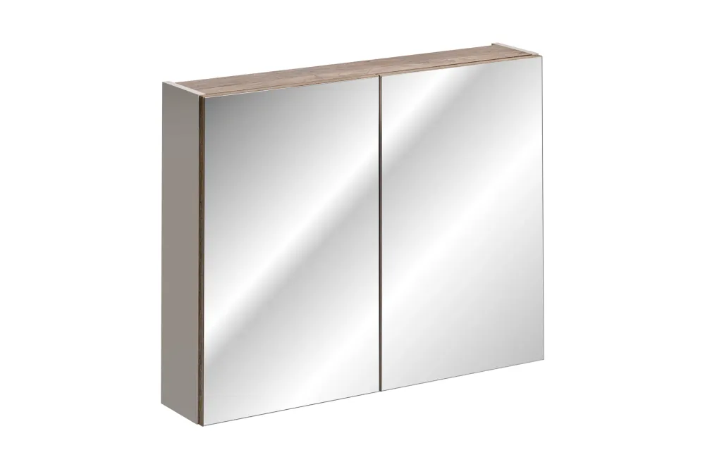 Santa Spiegelschrank 80 cm, 2 Türen Tongrau
