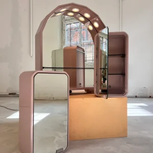 Set: Spiegelschrank rosa von Duscholux