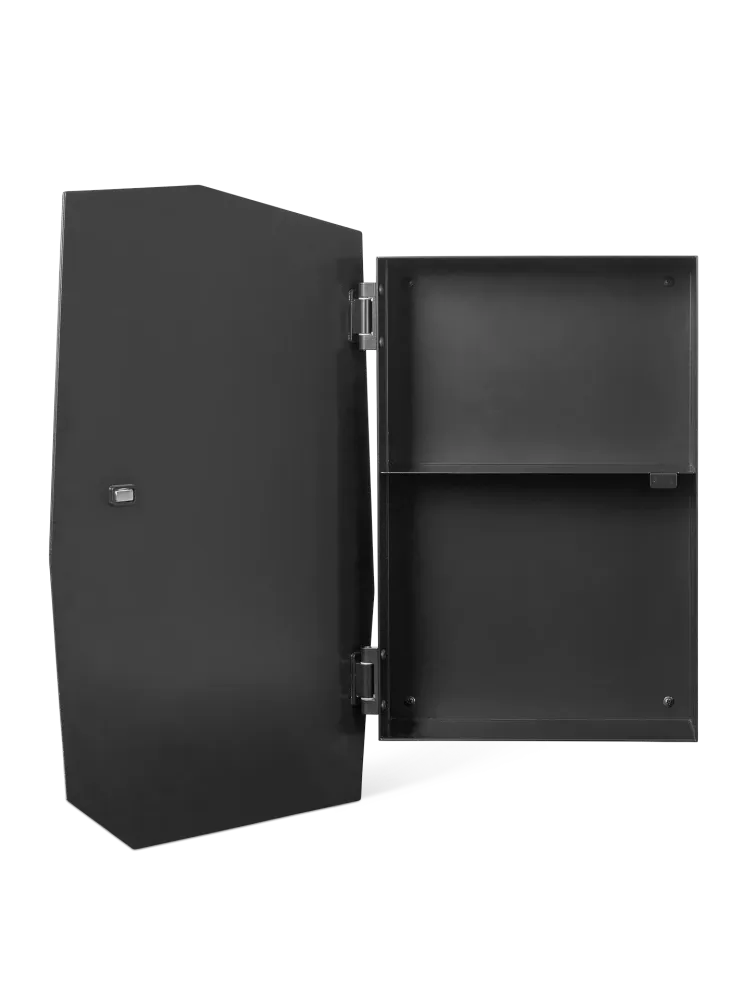 Shard Mirror Cabinet - Black