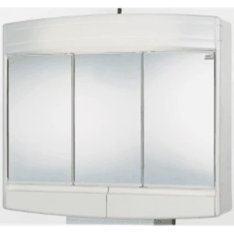 Varia Spiegelschrank 60x53x18cm, Energiesparlampen, Weiß
