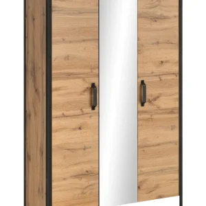 W.Schildmeyer Schuhschrank Hako mit Spiegel Hochschrank Spiegelschrank Eiche Landhaus