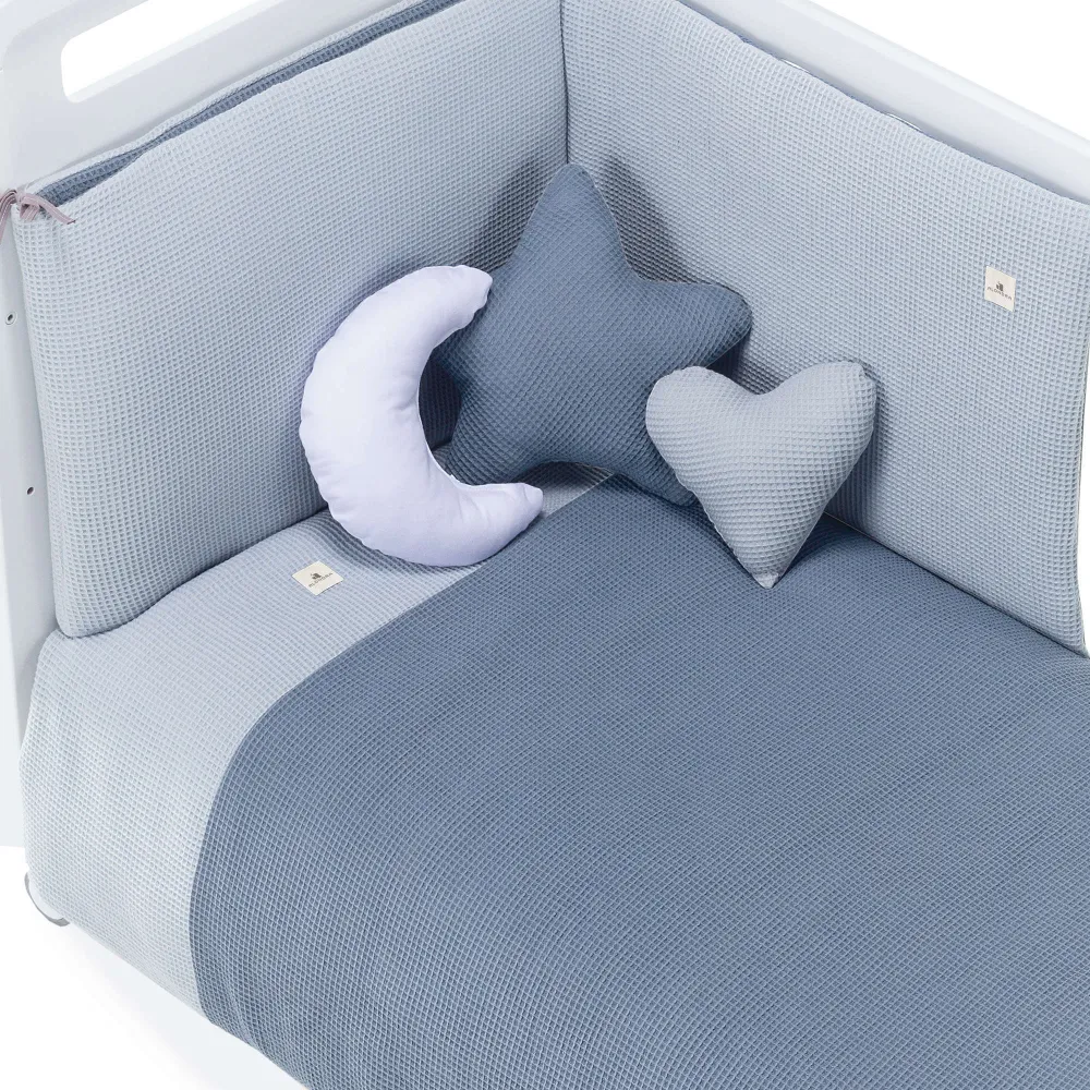 Bettdecke Babybett/Bett 70x140 cm blau · 626-121 Alba Blu