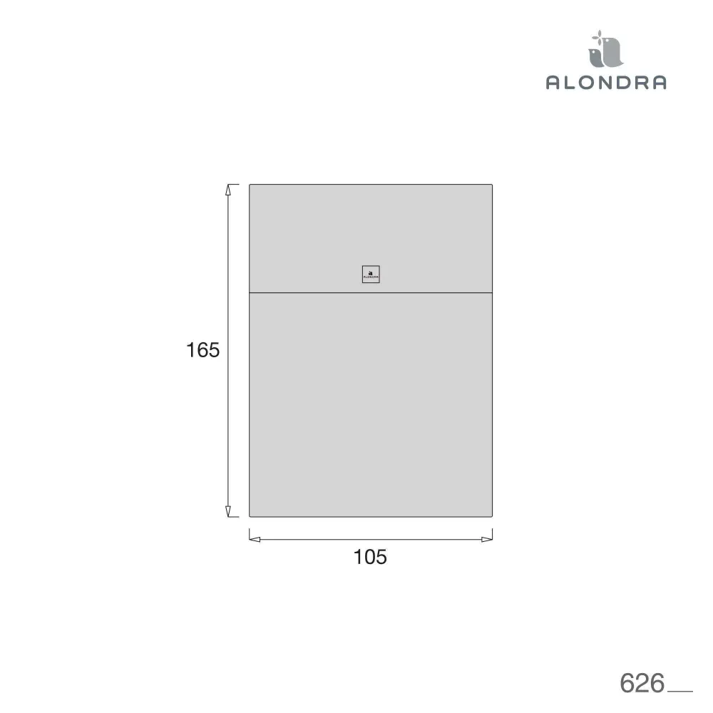 Bettdecke Babybett/Bett 70x140 cm blau · 626-121 Alba Blu