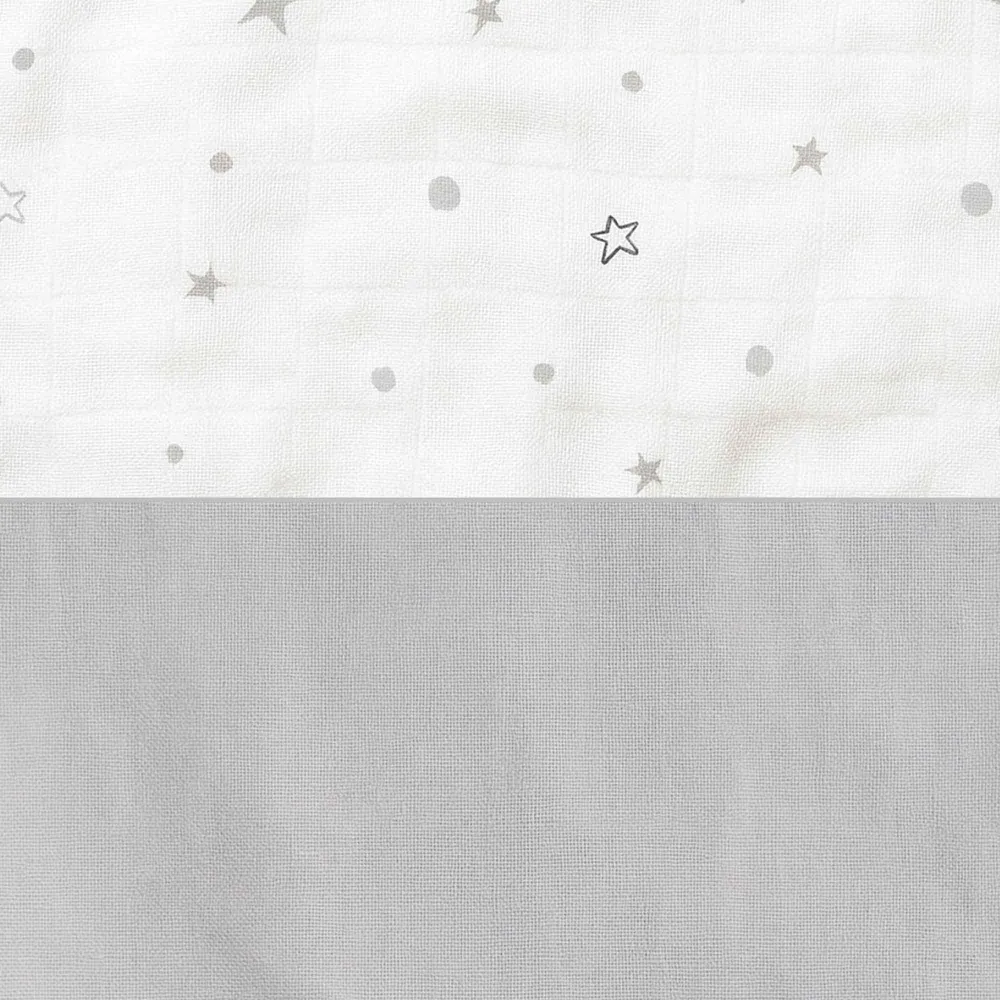 Bettwäsche babybett/Bett 70x140 cm grau · Delphin 632A-134