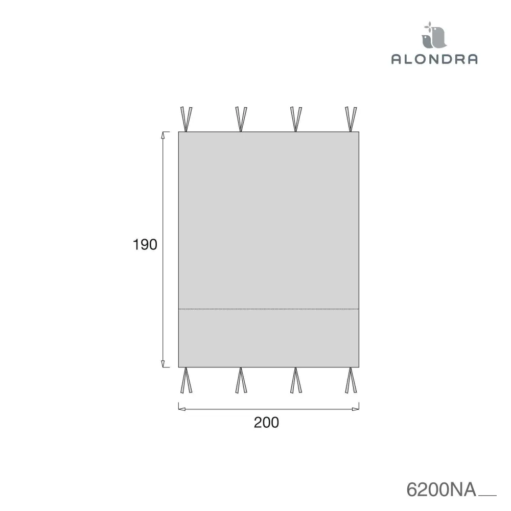 Montessori-Bett-Himmel Homy XL (90x200 cm) blau · 6200NA-121 Alba Blu