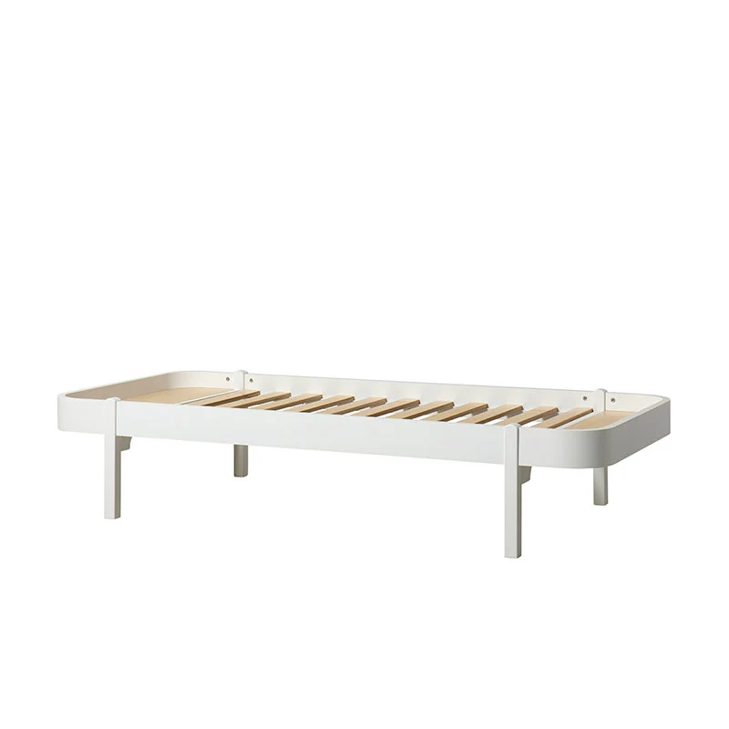 Oliver Furniture Wood Lounger Bett 90 x 200 cm Weiss
