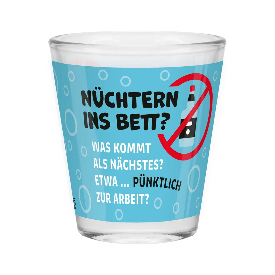 Schnapsglas Bett