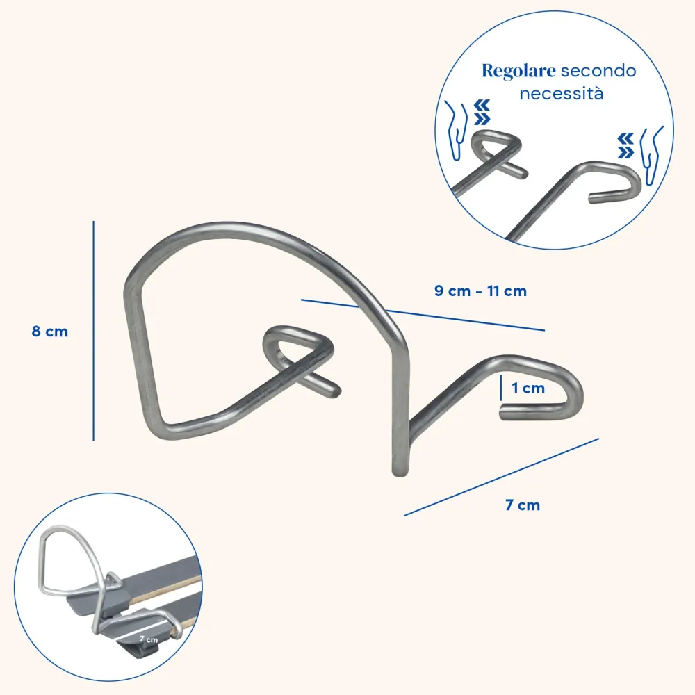 Set aus 4 seitlichen Matratzenhaltern für verstellbares Bett