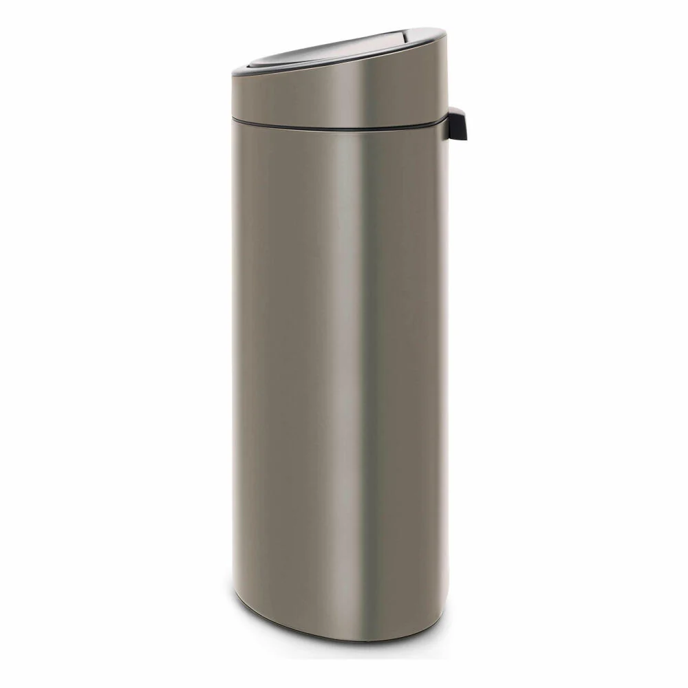 Brabantia Mülleimer Touch Bin New Recycle, Abfalleimer, Müllbehälter, Stahl, Platinum, 10 / 23 L, 117909