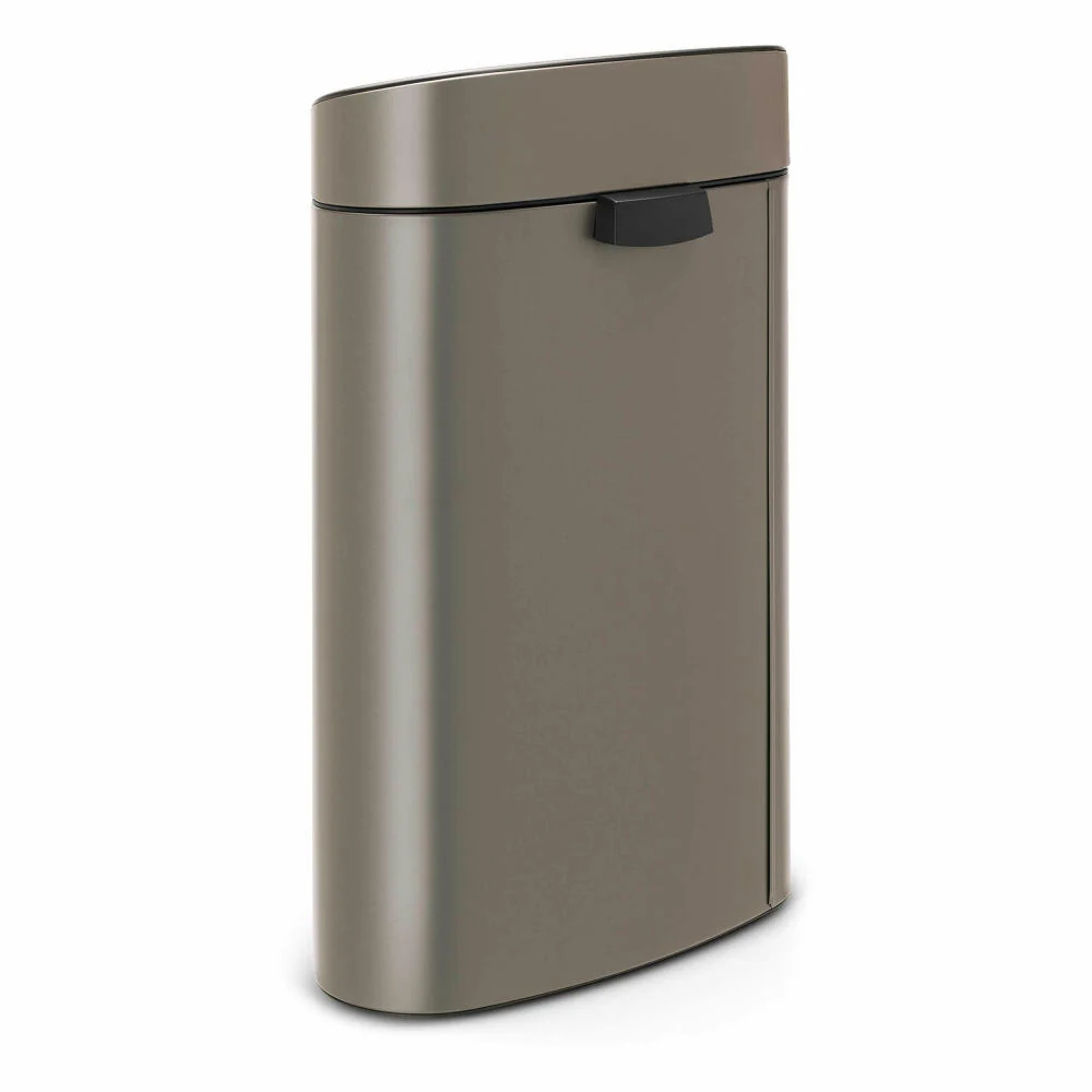 Brabantia Mülleimer Touch Bin New Recycle, Abfalleimer, Müllbehälter, Stahl, Platinum, 10 / 23 L, 117909
