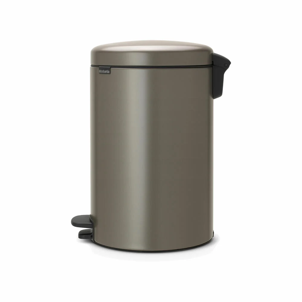 Brabantia Treteimer NewIcon, Mülleimer, Abfalleimer, Abfallbehälter, Platinum, 20 L, 114045